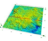 3D-Oberflächenmessungen eines Kugellagers vor 02