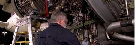 Aircraft engine inspection using a borescope and digital turning tool