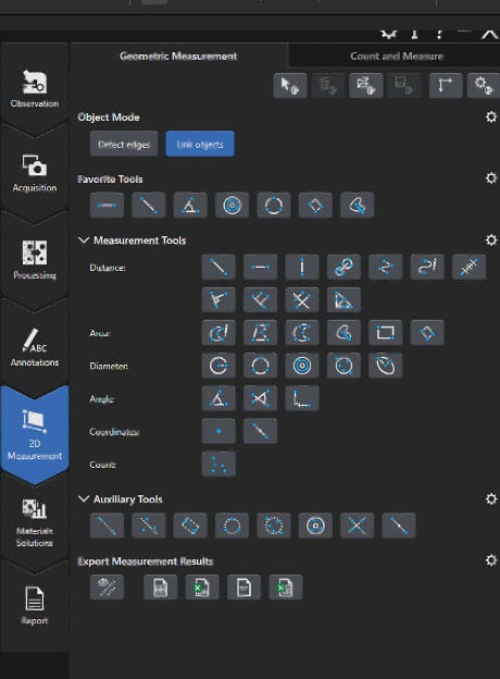 Mikroskop-Messsoftware für die Bildanalyse von Halbleitern und elektronischen Bauteilen