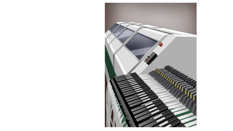 Bestückung der Oberfläche mit Elektronikbauteilen