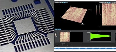 Messung der Oberflächenrauheit eines Leadframe-Die-Pads