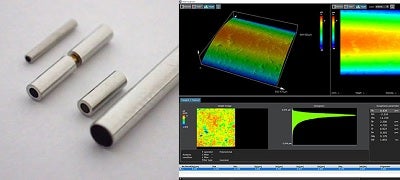 Innere/äußere Wandrauheit eines Metallrohrs