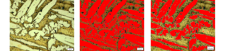 Multiphase analysis of composite materials is a typical industrial image analysis application using deep-learning technology.