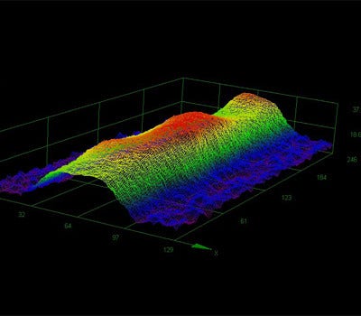 height width finger grid optimization minimize resistive optical losses inspection metallization guide DSX510 3D analysis software at 100x magnification Olympus digital microscope