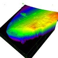 3D images of cubic boron nitride (CBN) tip after use