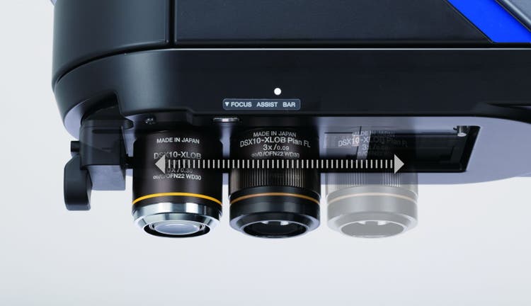 Sliding nosepiece: lens moves back and forth