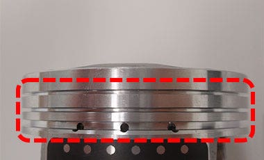 piston ring grooves