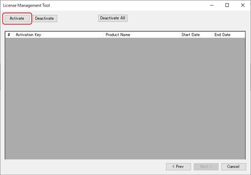 Click the Activate button.