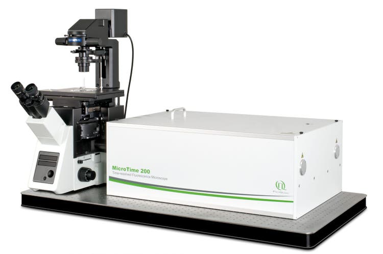 Time-resolved confocal microscope with single-molecule sensitivity