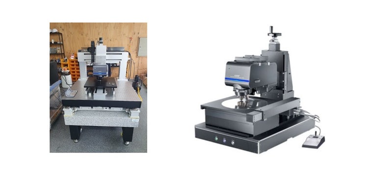 Custom confocal laser microscope system used for EV battery inspection