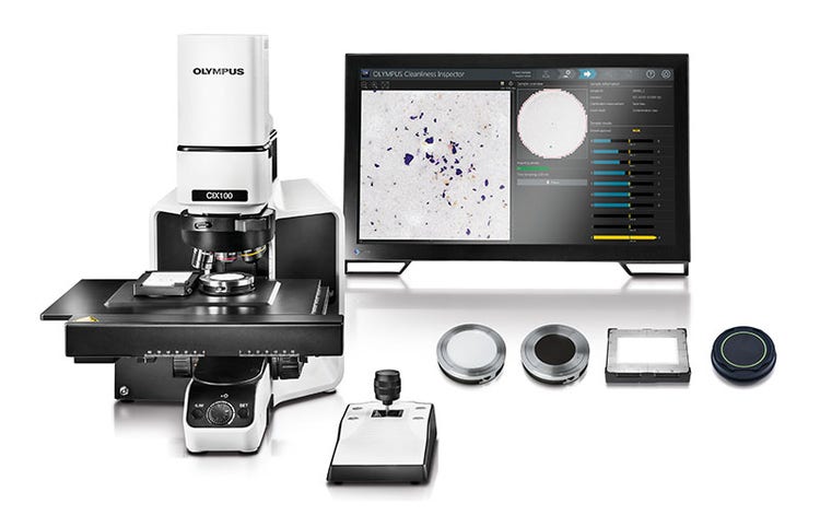 Example of a microscope-based technical cleanliness system.