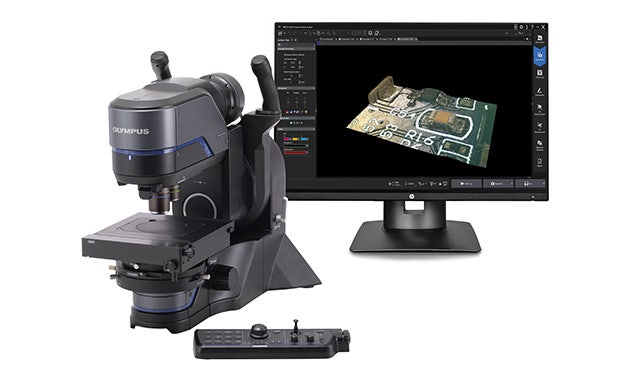 Microscope image analysis of a semiconductor sample