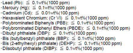 rohs 2 restricted substances