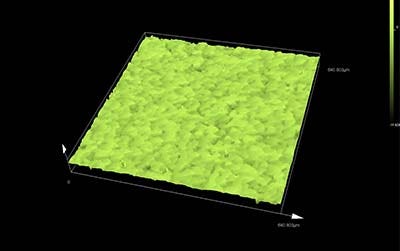 The roughened state can be immediately imaged