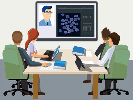 オンラインビデオ会議による結果報告