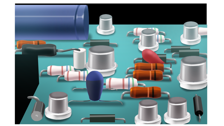 Through-Hole Mounting of Electronics Parts