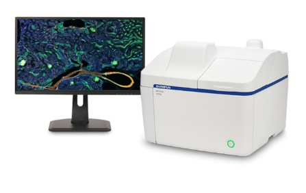 APEXVIEW APX100 benchtop fluorescence microscope.