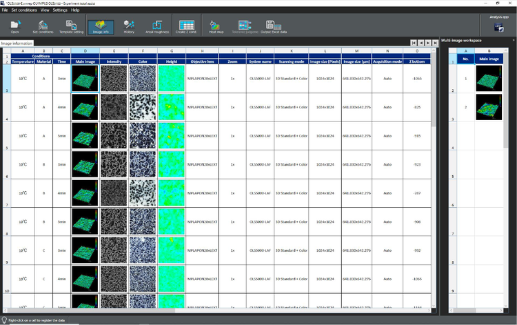 Automate inspections with macros on the LEXT OLS5500 3D optical profilometer.