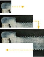 Metal flow of a bolt