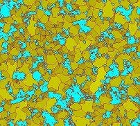 Grain sizing planimetric solution with secondary phase