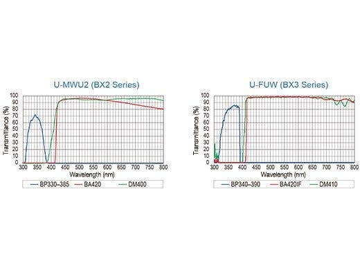 Fluorescence Mirror Units with Advanced Coatings and Stray Light Reduction