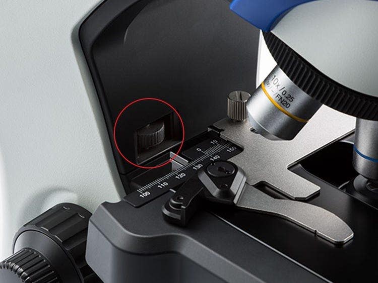Olympus CX43 — Ограничитель грубой фокусировки