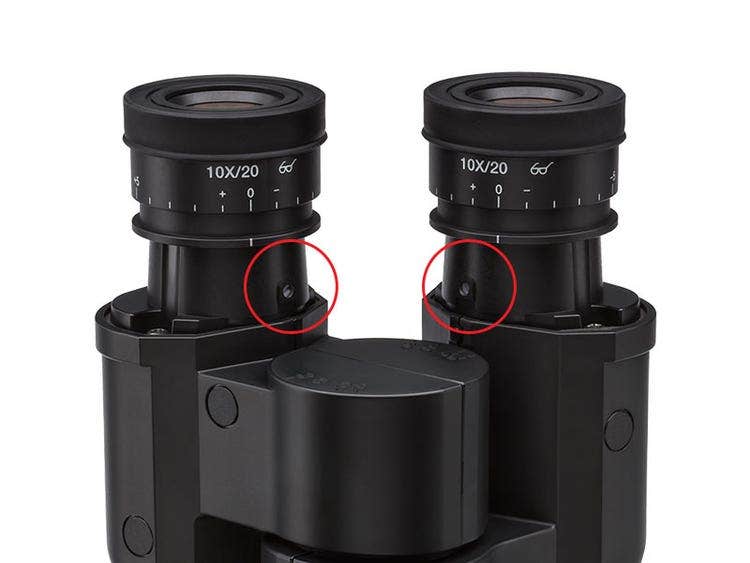 Fixed Eyepieces Prevent Damage or Loss