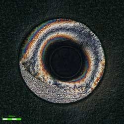 Through-hole of PCB_ob10×z1.5×_DIC FastHDR_reflected