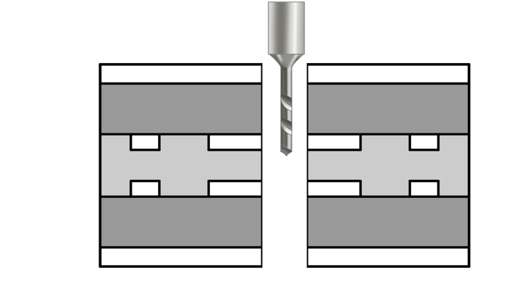 Orificios de perforación