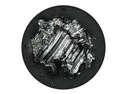 Particle as seen during the review mode, in real color using the U-ANT filter and the color correction mode. Confirmation of the particle nature.