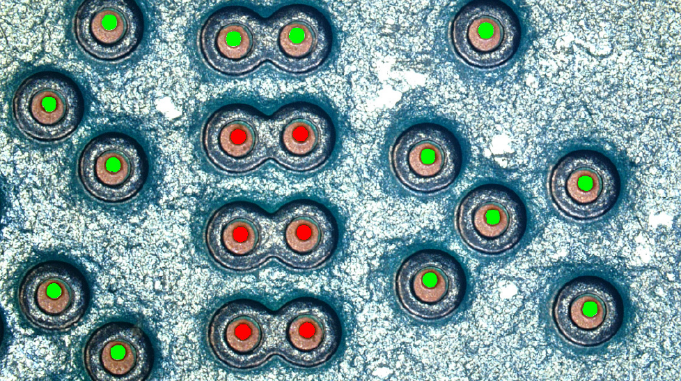 Detección en directo de los taladros de pasada llenos y de aquellos vacíos