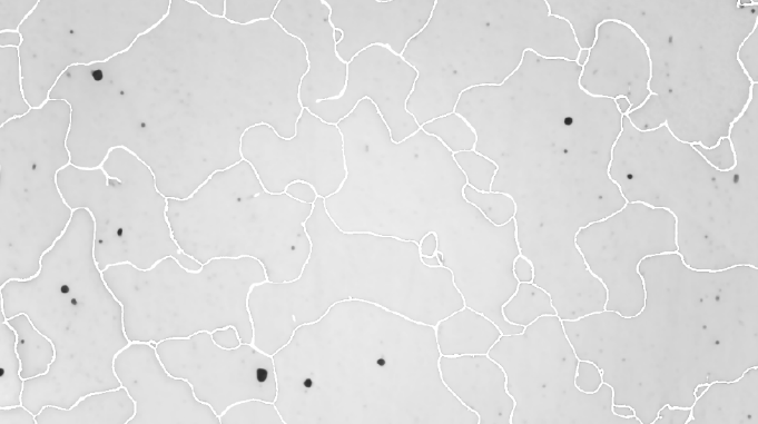 Mejora del contraste en directo con los límites de grano resaltados