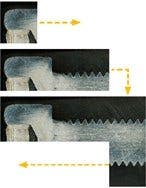 Metal flow of a bolt