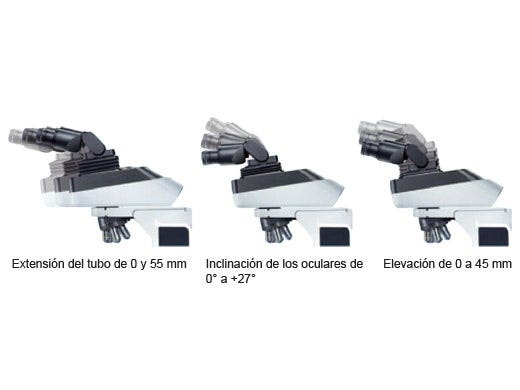 Tubo de observación ergonómico