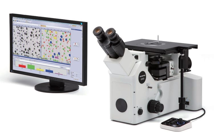 Un microscope métallurgique Olympus