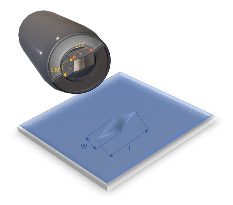 Essai de microdureté Knoop