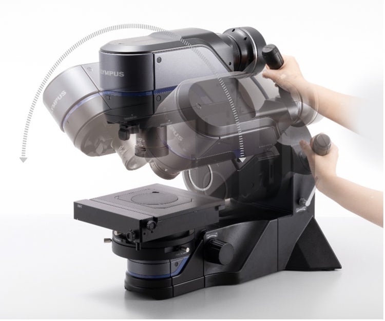 Fonction d’inclinaison sur un microscope numérique