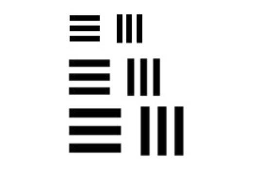 Figure 1. Exemples de différentes fréquences spatiales.