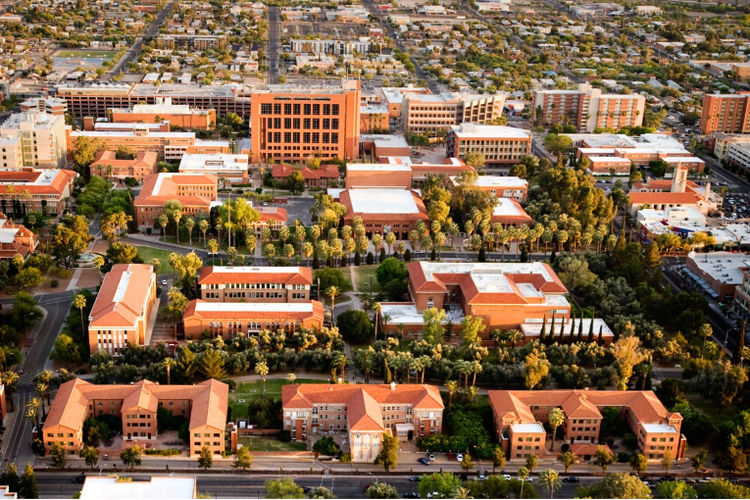 Aerial view of a city Description automatically generated