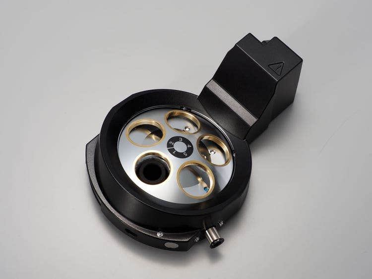 Tourelle porte-objectifs rotative BD motorisée avec fonction sous vide U-D5BDREMC-VA