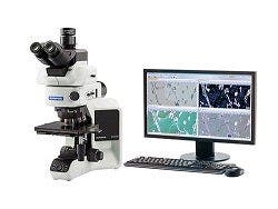 Image : un microscope BX53M, une caméra SC180 et un logiciel d’analyse d’images OLYMPUS Stream.