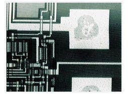 Image IR d’une section d’électrode