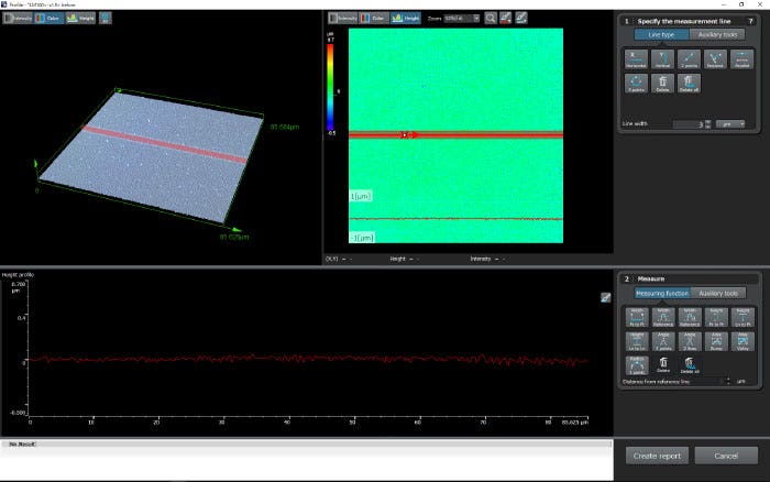 Measuring the shape of an unscratched camera lens surface