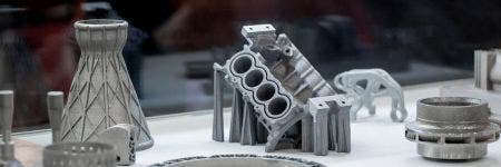 Oggetti stampati mediante stampante 3D di componenti metalliche