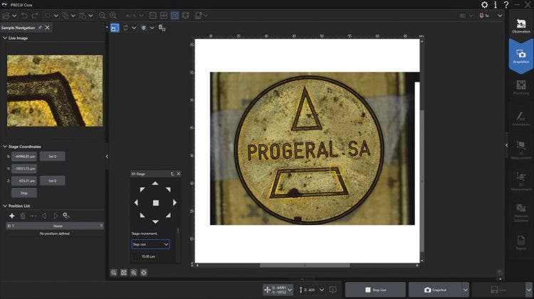 Acquisizione di immagini combinate Panorama e EFI