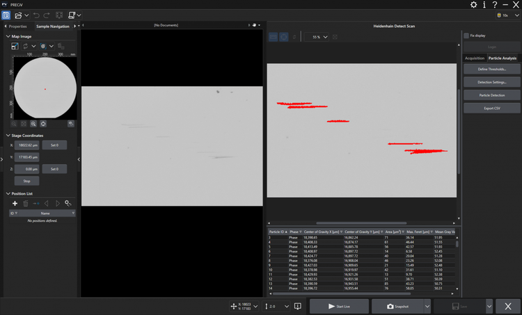 Soluzioni software personalizzate con tavolini motorizzati X, Y e Z