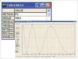 Film Thickness Measurement Screen-shot