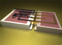 図1：キルトパッケージングの相互接続のイメージ図