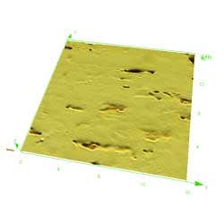 金属チューブ表面　対物レンズ100x ズーム8x