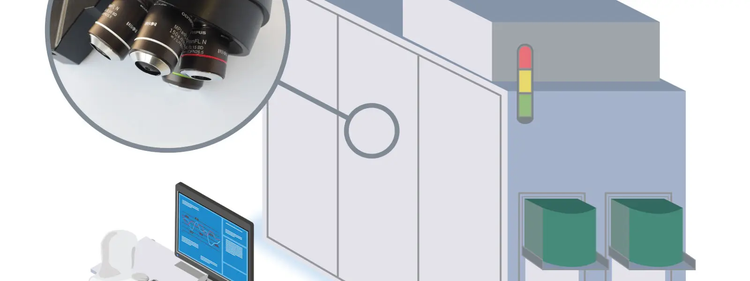 検査装置組み込み部品のコンタミネーション対応にお勧めの「吸引機能付き電動レボルバー」